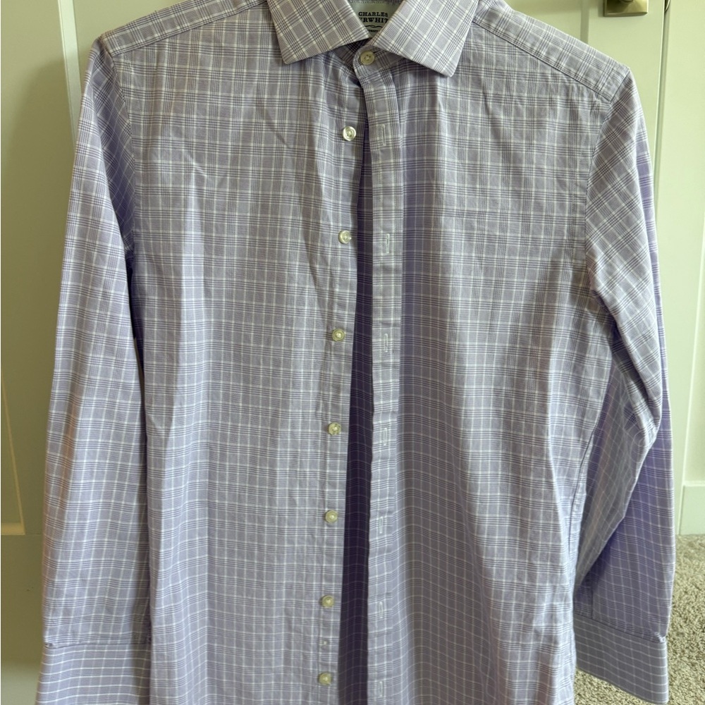 Charles Tyrwhitt Lavender Check Dress Shirt